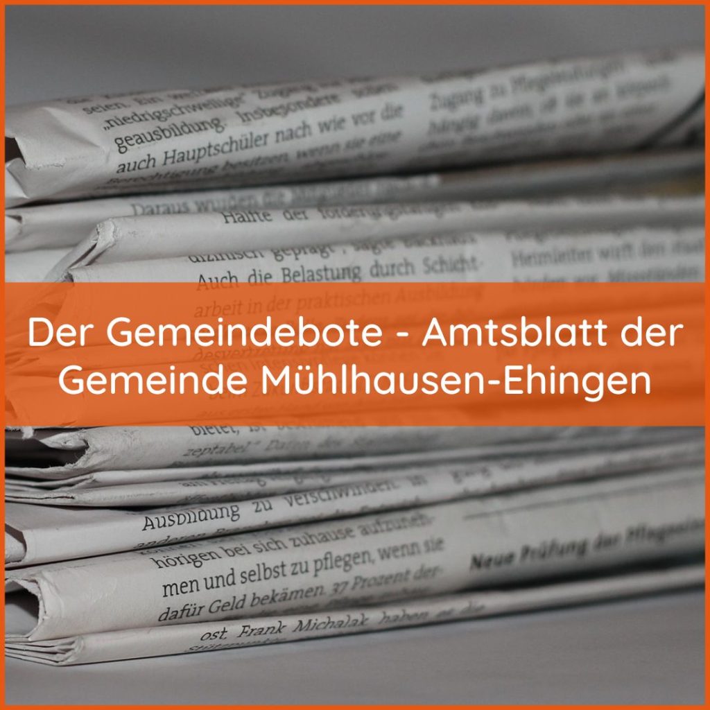 Der Gemeindebote – Amtsblatt der Gemeinde Mühlhausen-Ehingen | SpoSpiTo hat viele Gewinner (21.07.2022)