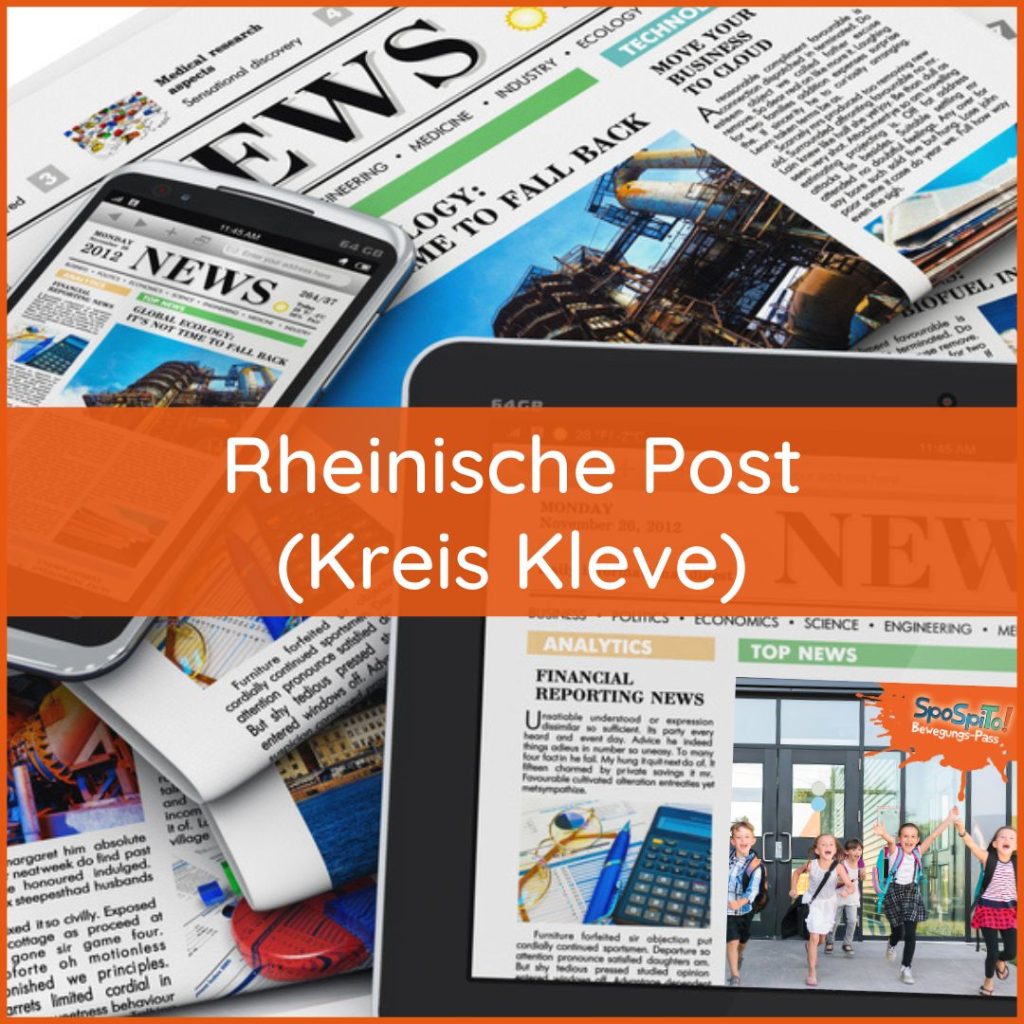 Rheinische Post (Kreis Kleve) | „SpoSpiTo“-Bewegungspass an Grundschulen -Laufend zu mehr Gesundheit